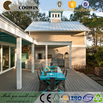 Ecological wood plastic composite bicolor wpc decking